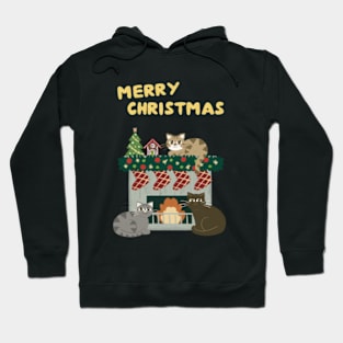 Merry Christmas cats Hoodie